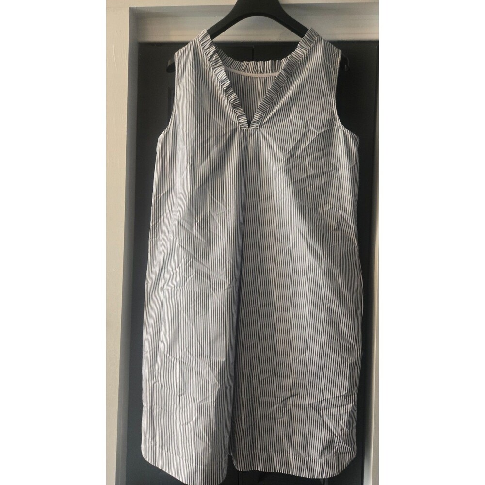 Lafayette 148 New York Sleeveless Striped Shift Dress – Women's Large - Picture 5 of 5